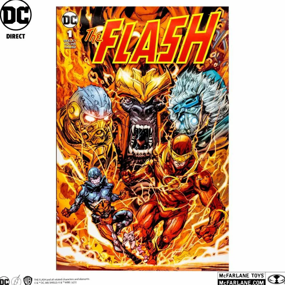 The Flash - Captain Cold Page Punchers 7” Scale Action Figure with Comic Book
