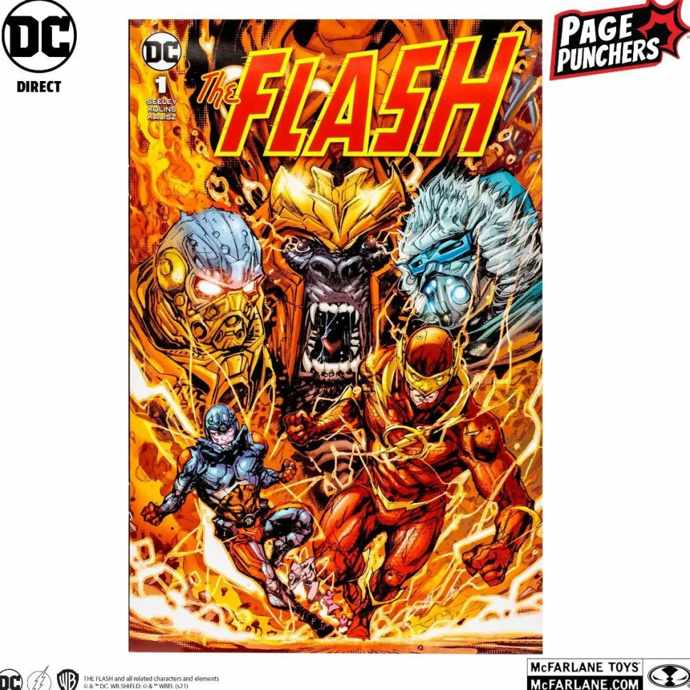 The Flash - Gorilla Grodd Page Punchers Megafig 7” Scale Action Figure with Comic Book