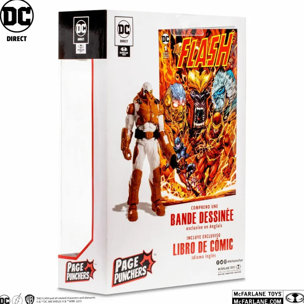 The Flash - Heatwave Page Punchers 7” Scale Action Figure with Comic Book