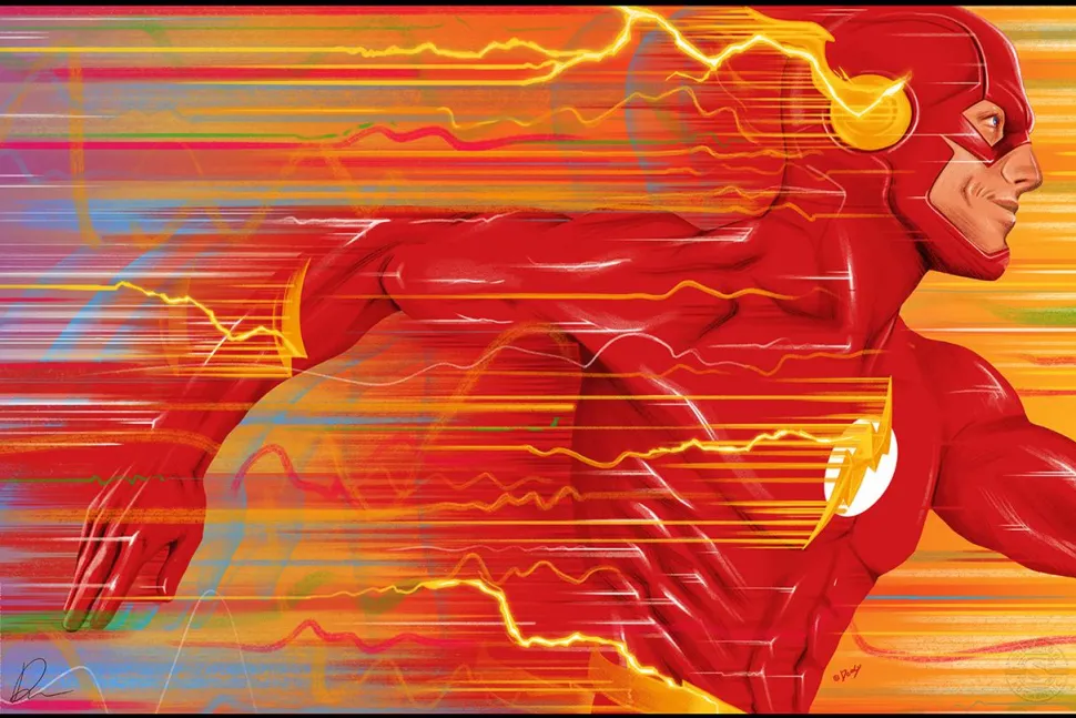 The Flash - The Flash Fine Art Print by Doaly