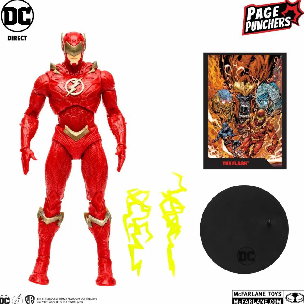 The Flash - The Flash Page Punchers 7” Scale Action Figure with Comic Book