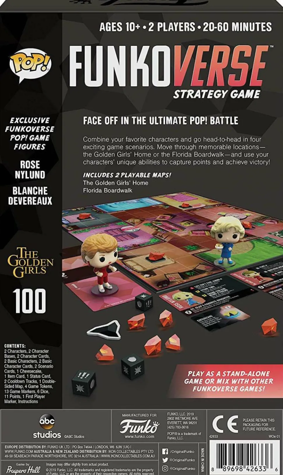 The Golden Girls - Blanche & Rose Pop! Funkoverse Strategy Game 2-Pack