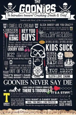 The Goonies - Typographic Poster (805)