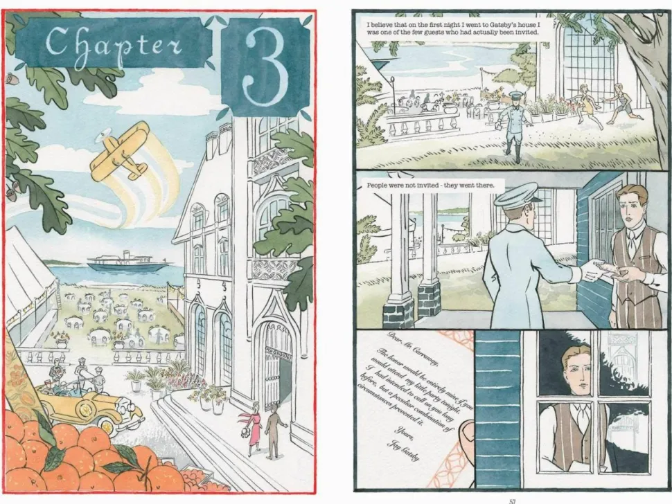 The Great Gatsby - The Graphic Novel Paperback Book