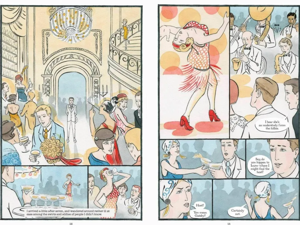 The Great Gatsby - The Graphic Novel Paperback Book
