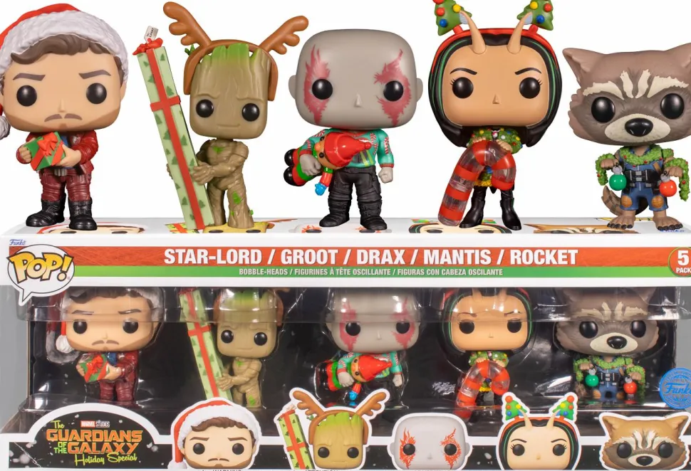 The Guardians of the Galaxy Holiday Special - Star-Lord, Groot, Drax, Mantis & Rocket Pop! Vinyl Figure 5-Pack