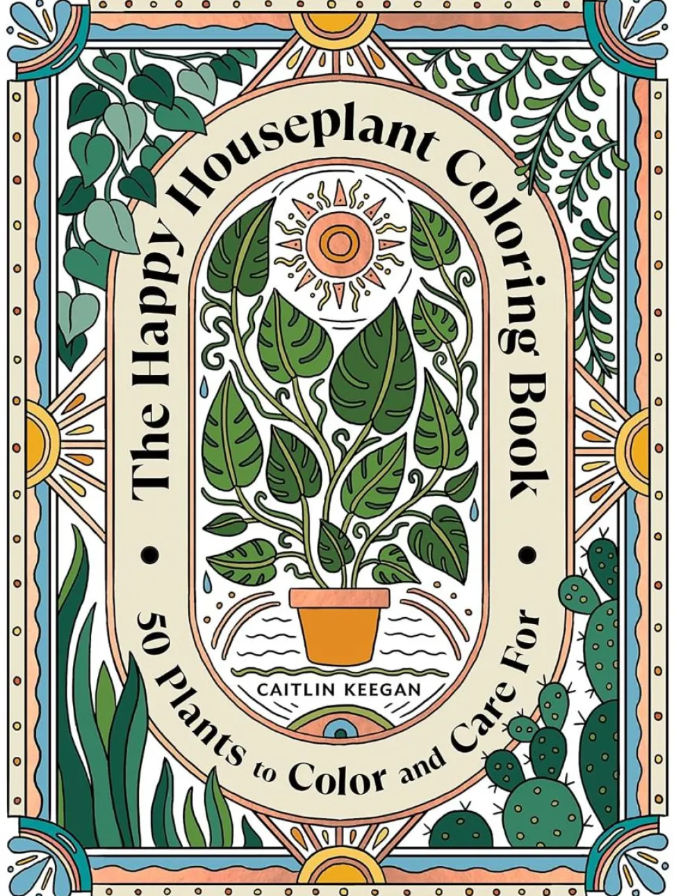 The Happy Houseplant Colouring Book by Caitlin Keegan Paperback Book