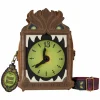 The Haunted Mansion - Grandfather Clock Glow in the Dark 8" Faux Leather Crossbody Bag
