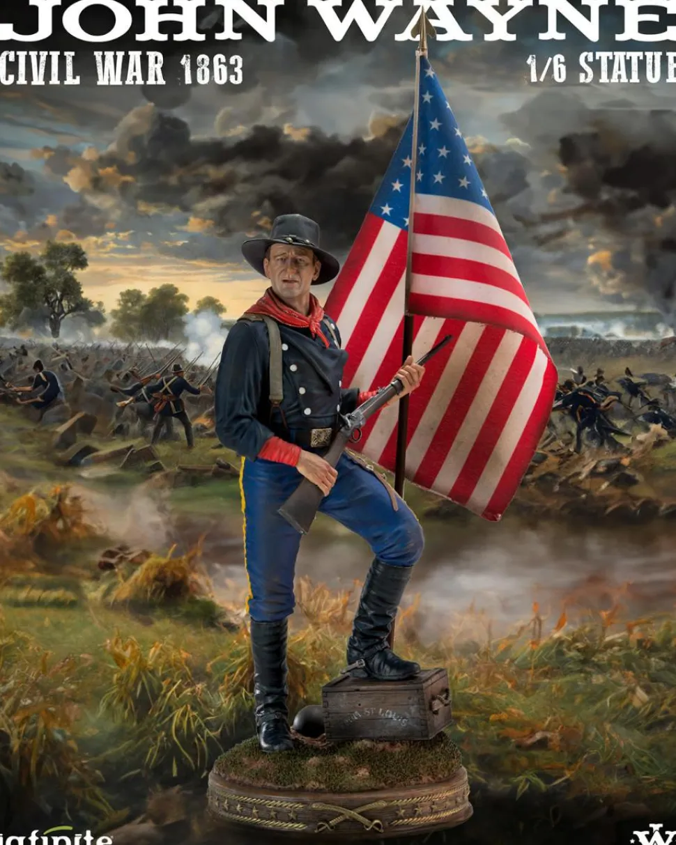 The Horse Soldiers (1959) - John Wayne (Civil War 1863) 1/6th Scale Statue