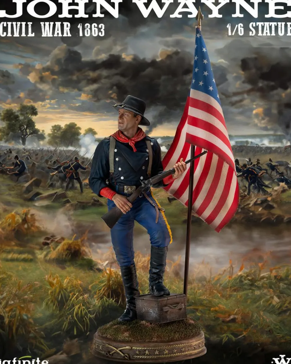 The Horse Soldiers (1959) - John Wayne (Civil War 1863) 1/6th Scale Statue