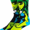 The Hulk - She-Hulk Character Socks (One Size)