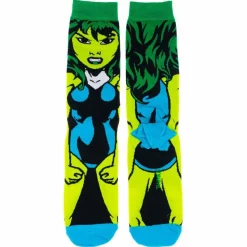 The Hulk - She-Hulk Character Socks (One Size)