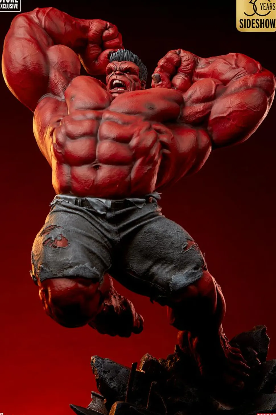 The Incredible Hulk - Red Hulk Thunderbolt Ross Premium Format Statue (Store Exclusive)