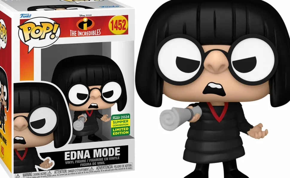 The Incredibles - Edna Mode Pop! Vinyl Figure (2024 Summer Convention Exclusive) (Popcultcha Exclusive)