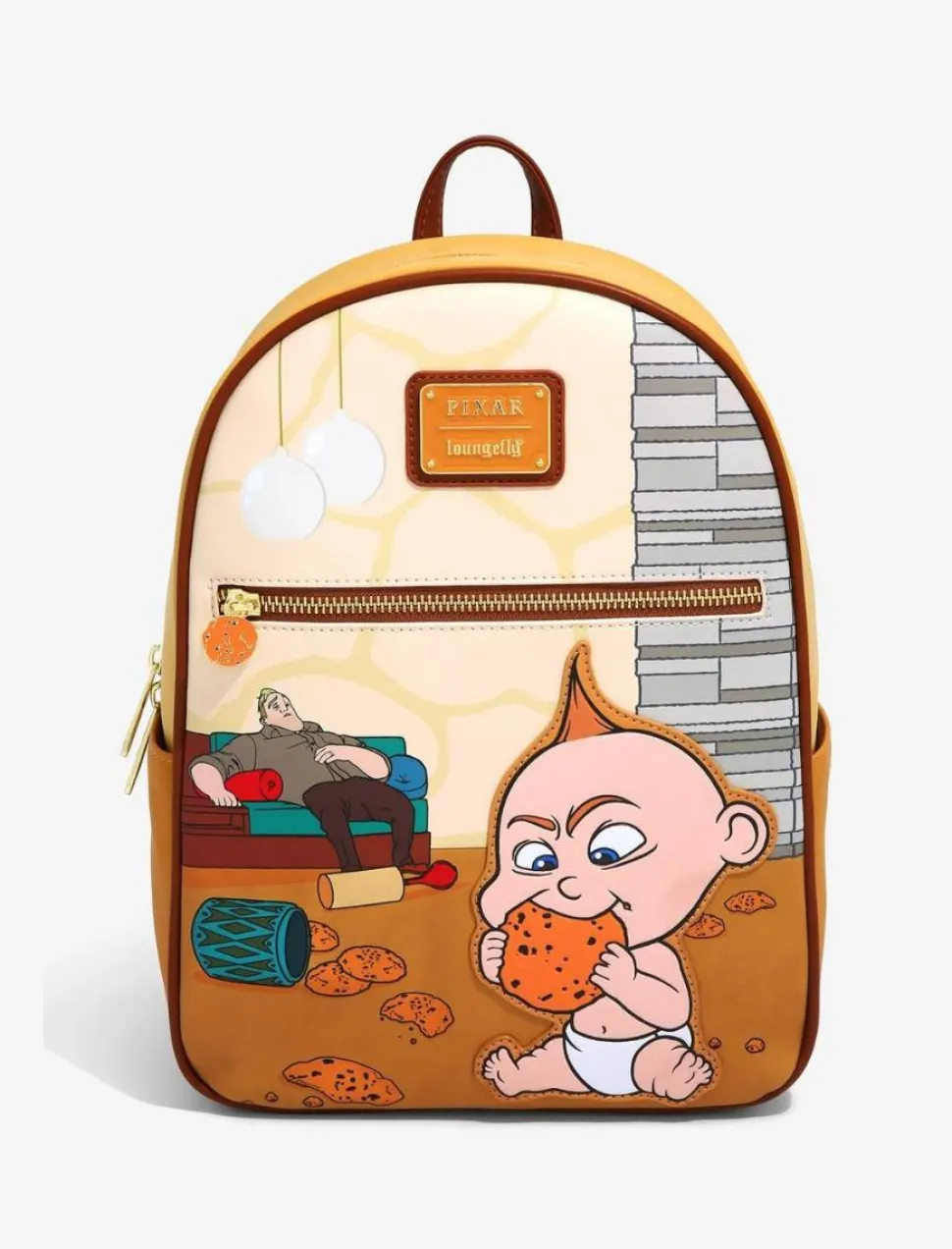 The Incredibles - Jack Jack Cookie 12” Faux Leather Mini Backpack