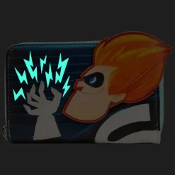 The Incredibles - Syndrome Glow in the Dark 4” Faux Leather Zip-Around Wallet