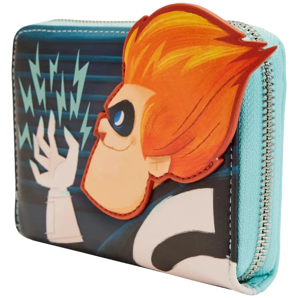 The Incredibles - Syndrome Glow in the Dark 4” Faux Leather Zip-Around Wallet