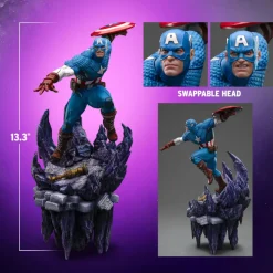 The Infinity Gauntlet - Captain America Deluxe 1/10th Scale Statue