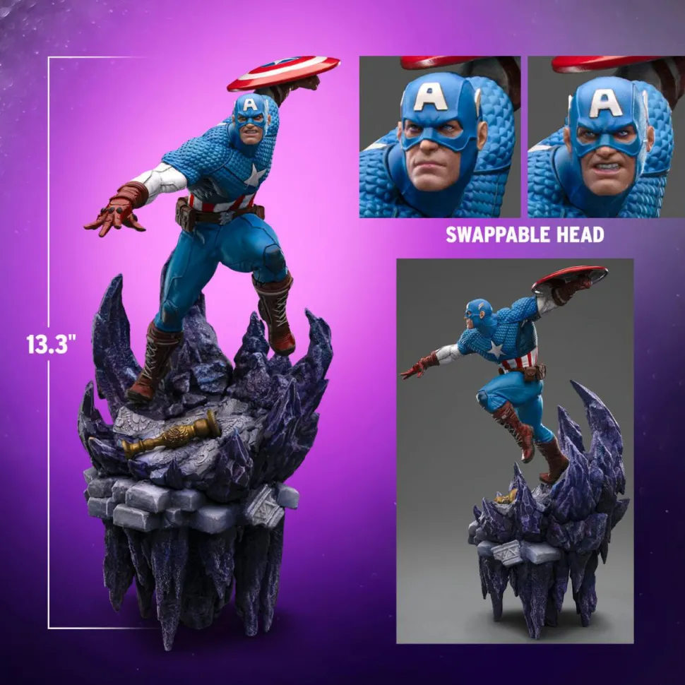 The Infinity Gauntlet - Captain America Deluxe 1/10th Scale Statue