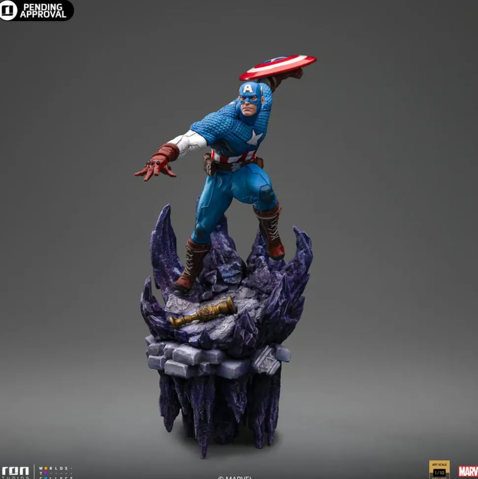 The Infinity Gauntlet - Captain America Deluxe 1/10th Scale Statue
