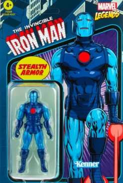 The Invincible Iron Man - Stealth Armor Iron Man Marvel Legends Retro Kenner 3.75” Action Figure
