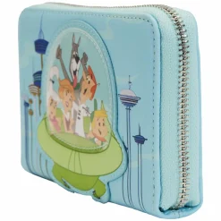 The Jetsons - Spaceship 4” Faux Leather Zip-Around Wallet