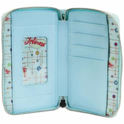 The Jetsons - Spaceship 4” Faux Leather Zip-Around Wallet