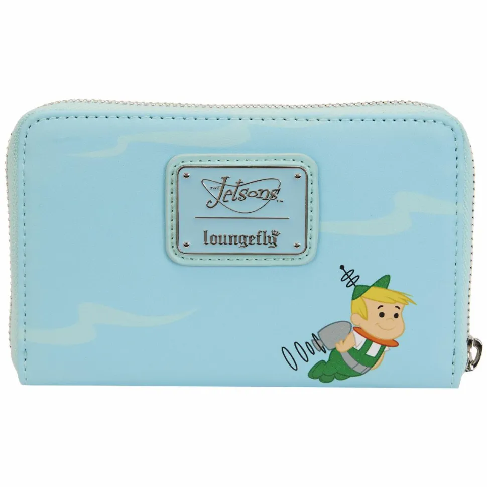The Jetsons - Spaceship 4” Faux Leather Zip-Around Wallet