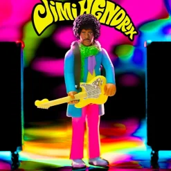 The Jimi Hendrix Experience - Jimi Hendrix (Are You Experienced) Blacklight ReAction 3.75" Action Figure
