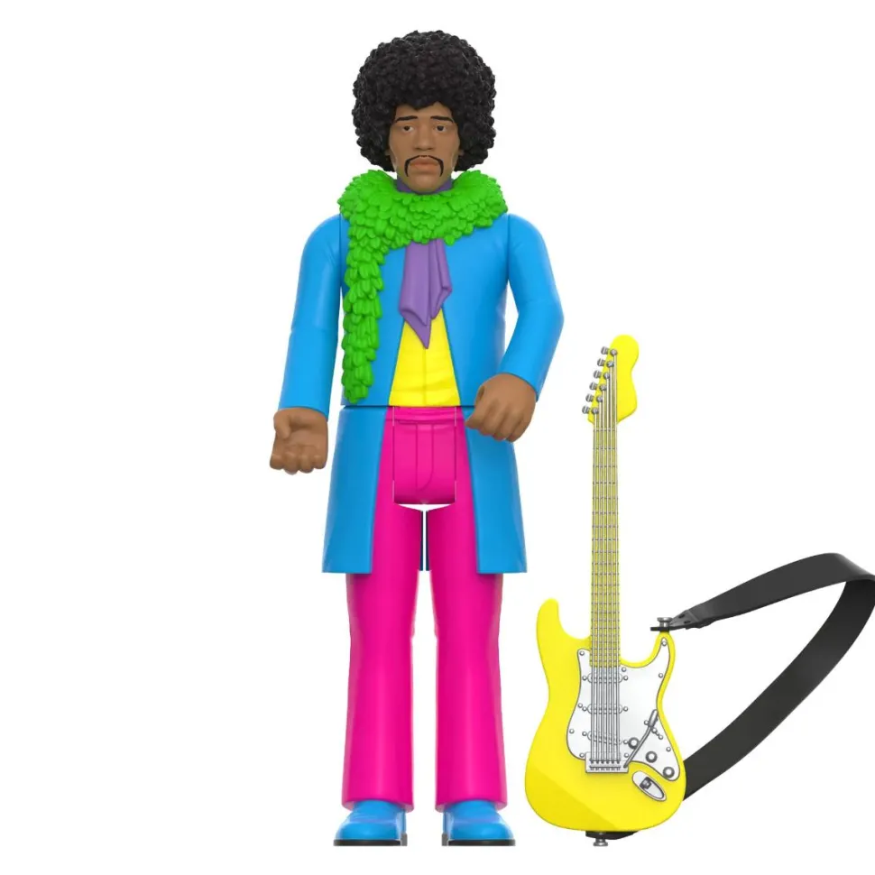 The Jimi Hendrix Experience - Jimi Hendrix (Are You Experienced) Blacklight ReAction 3.75" Action Figure