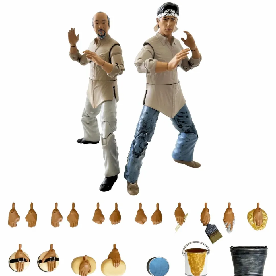 The Karate Kid (1984) - Mr. Miyagi and Daniel LaRusso Miyagi-Do Training 6" Action Figure 2-Pack