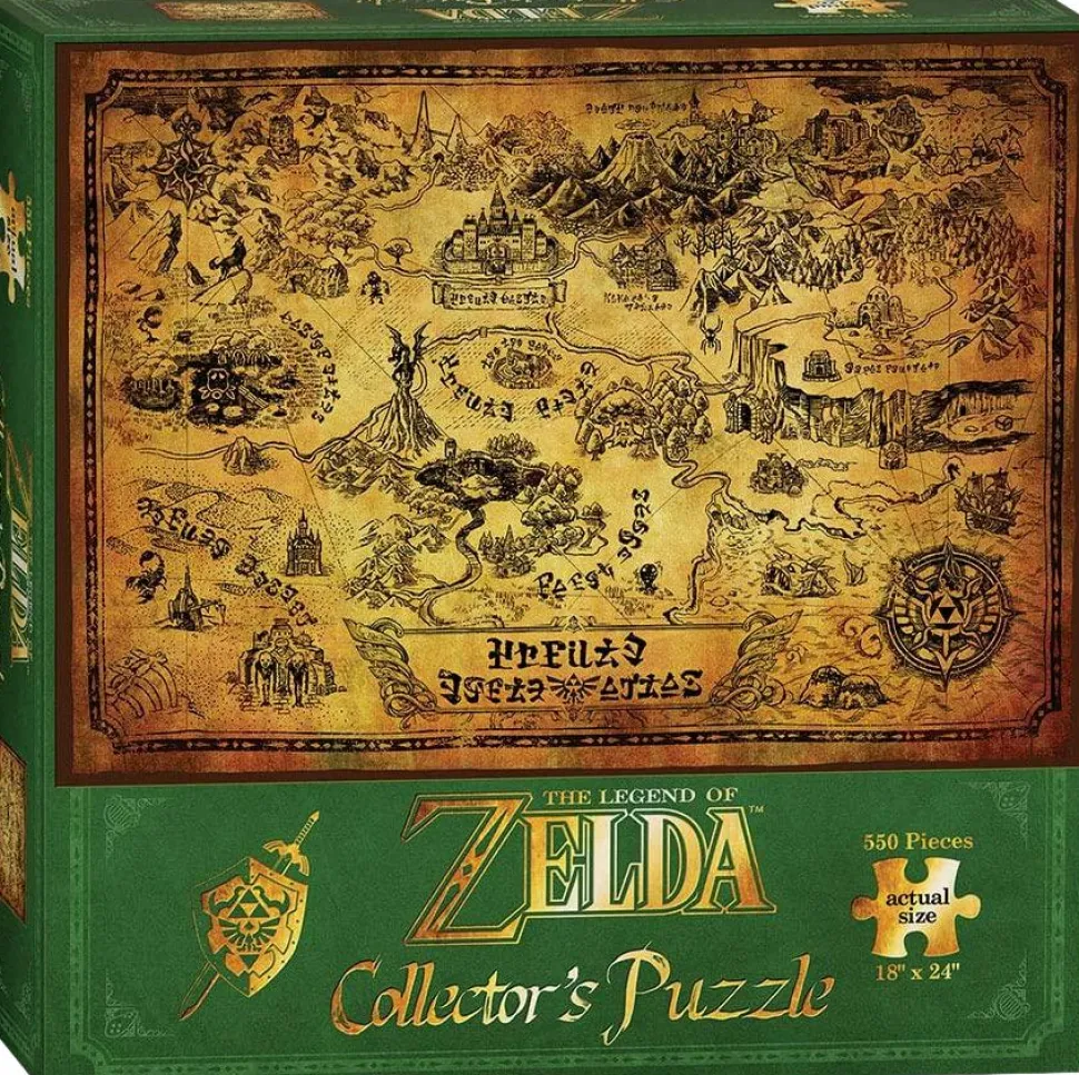 The Legend of Zelda - Hyrule Map Collector’s Edition 550 Piece Jigsaw Puzzle