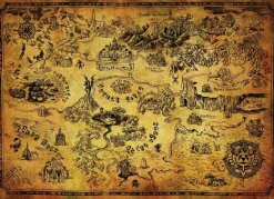 The Legend of Zelda - Hyrule Map 1000 Piece Jigsaw Puzzle