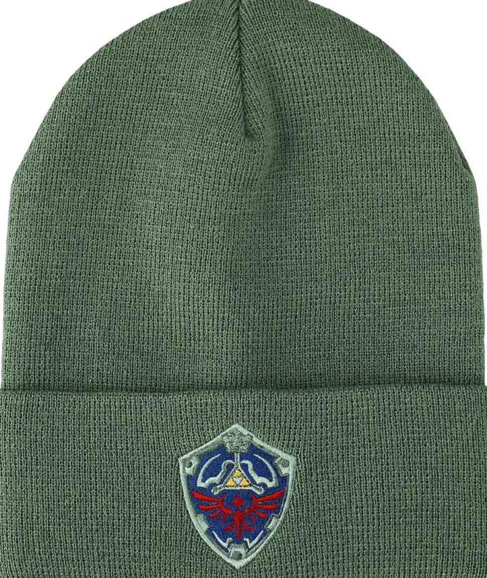 The Legend of Zelda - Hyrule Crest Embroidered Cuff Beanie (One Size Fits Most)