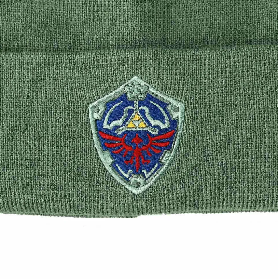 The Legend of Zelda - Hyrule Crest Embroidered Cuff Beanie (One Size Fits Most)