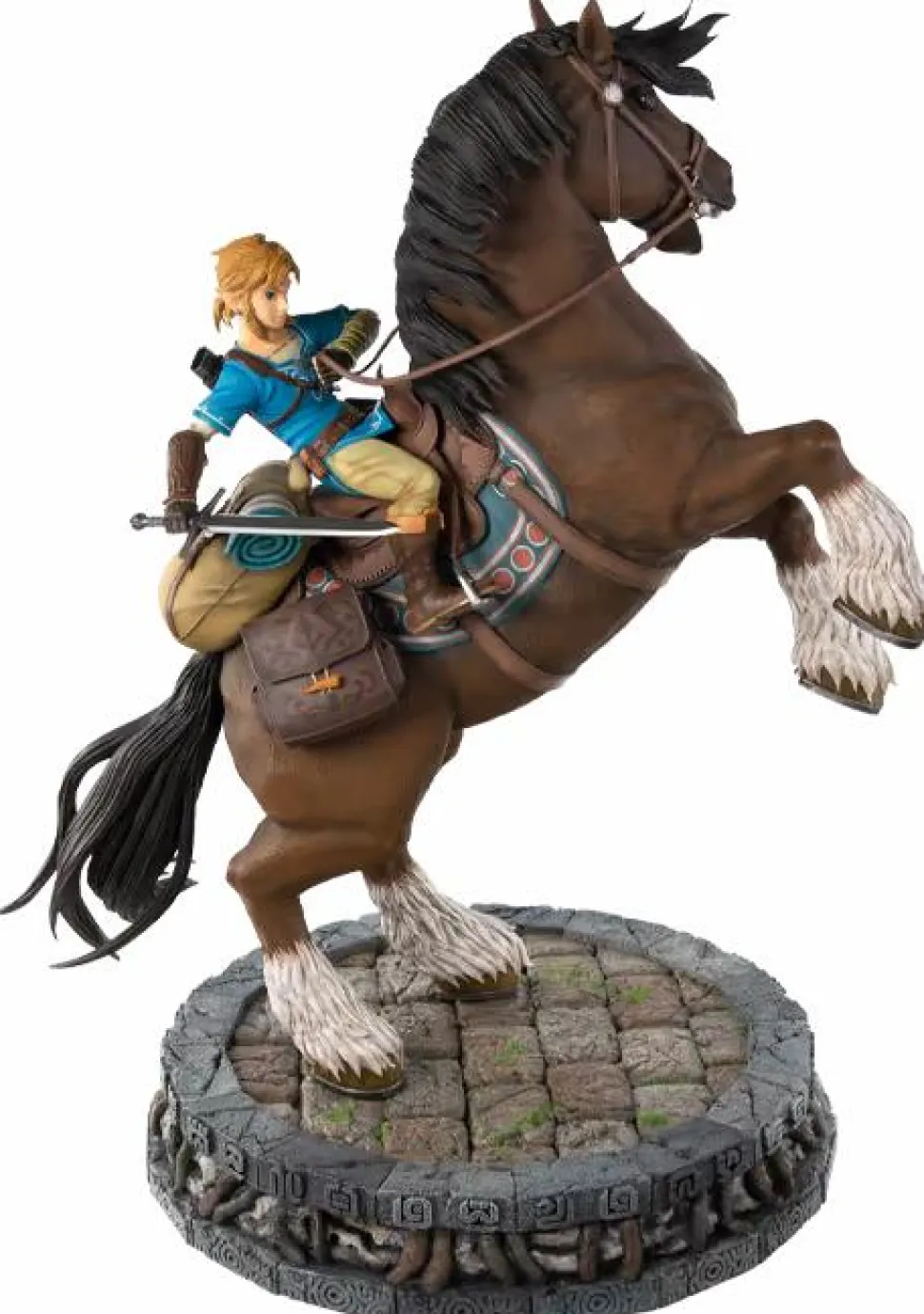 The Legend of Zelda: Breath of the Wild - Link on Horseback 22” Statue
