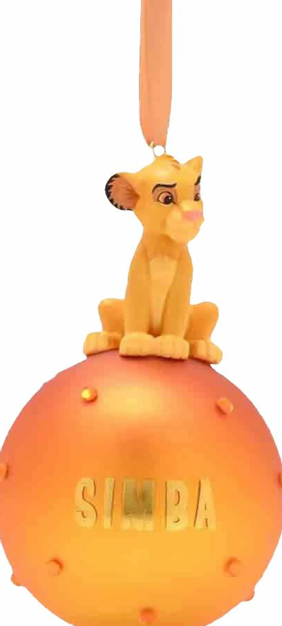 The Lion King (1994) - Simba Disney Icons & Villains Resin Character on Glass Bauble Ornament