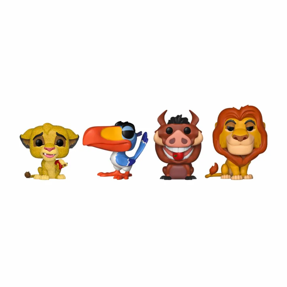The Lion King (1994) - Glitter Simba, Zazu, Pumbaa & Mufasa Pop! Vinyl Figure