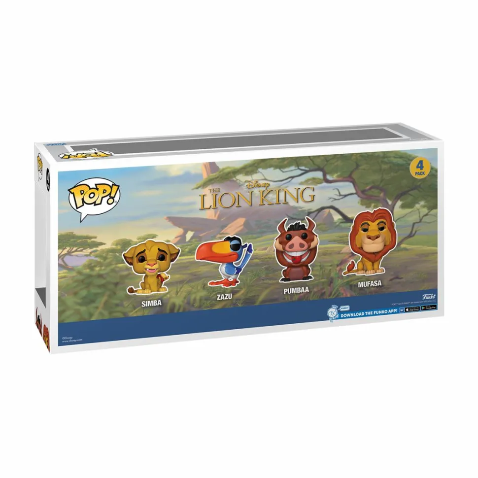 The Lion King (1994) - Glitter Simba, Zazu, Pumbaa & Mufasa Pop! Vinyl Figure