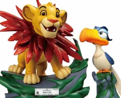 The Lion King (1994) - Little Simba & Zazu Master Craft 12" Statue 2-Pack