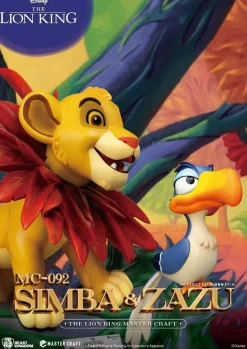 The Lion King (1994) - Little Simba & Zazu Master Craft 12" Statue 2-Pack