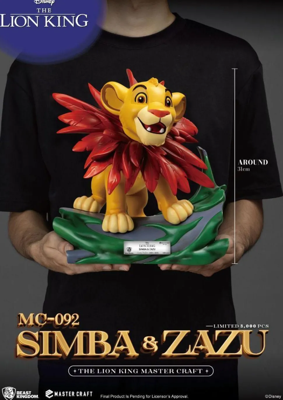 The Lion King (1994) - Little Simba & Zazu Master Craft 12" Statue 2-Pack