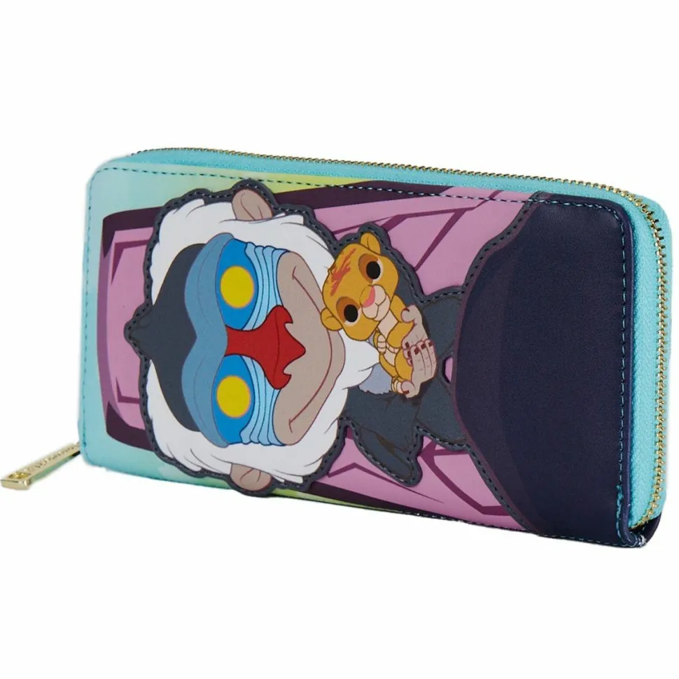 The Lion King (1994) - Pop! Pride Rock 4” Faux Leather Zip-Around Wallet