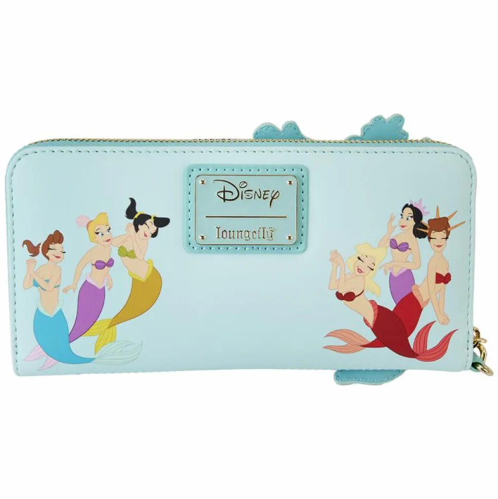 The Little Mermaid (1989) - Ariel Princess Lenticular 4" Faux Leather Zip-Around Wristlet Wallet