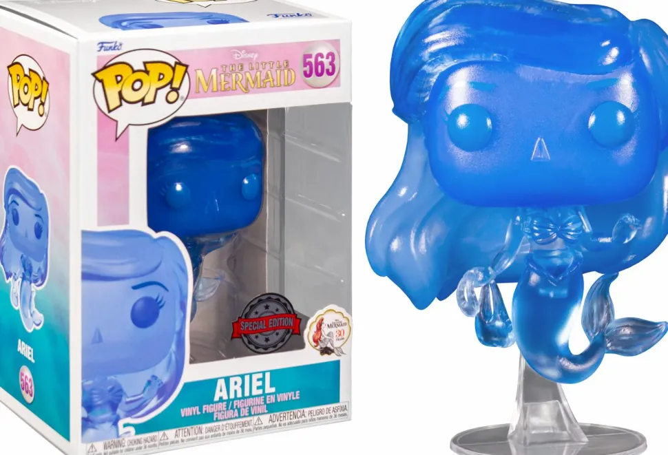 The Little Mermaid (1989) - Ariel with Bag Blue Translucent Pop! Vinyl Figure