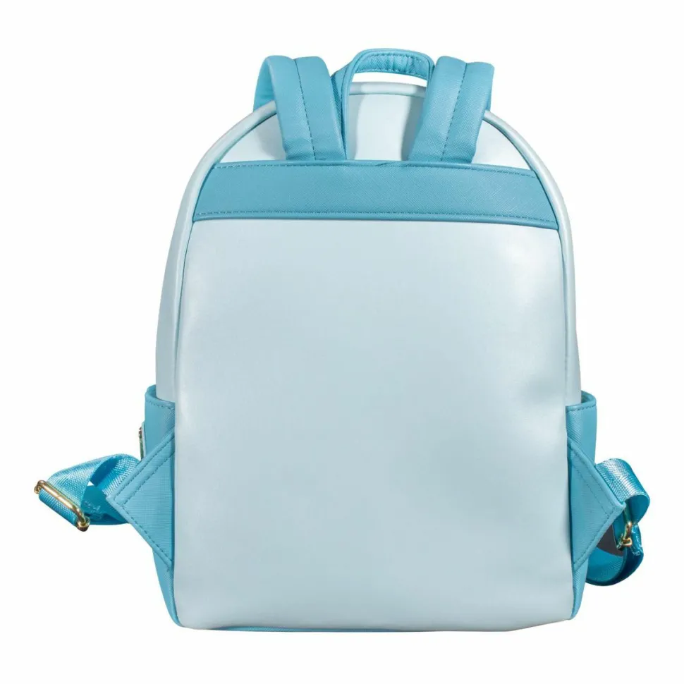 The Little Mermaid (1989) - Castle Snap Flap 12” Faux Leather Mini Backpack