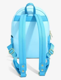 The Little Mermaid (1989) - Castle Snap Flap 12” Faux Leather Mini Backpack