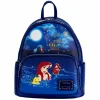 The Little Mermaid (1989) - Fireworks Light Up & Glow in the Dark 10” Faux Leather Mini Backpack (Int Sales Only)