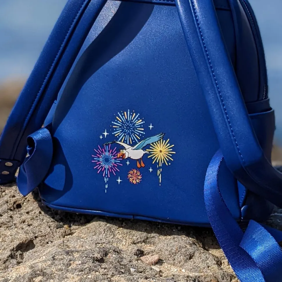 The Little Mermaid (1989) - Fireworks Light Up & Glow in the Dark 10” Faux Leather Mini Backpack (Int Sales Only)