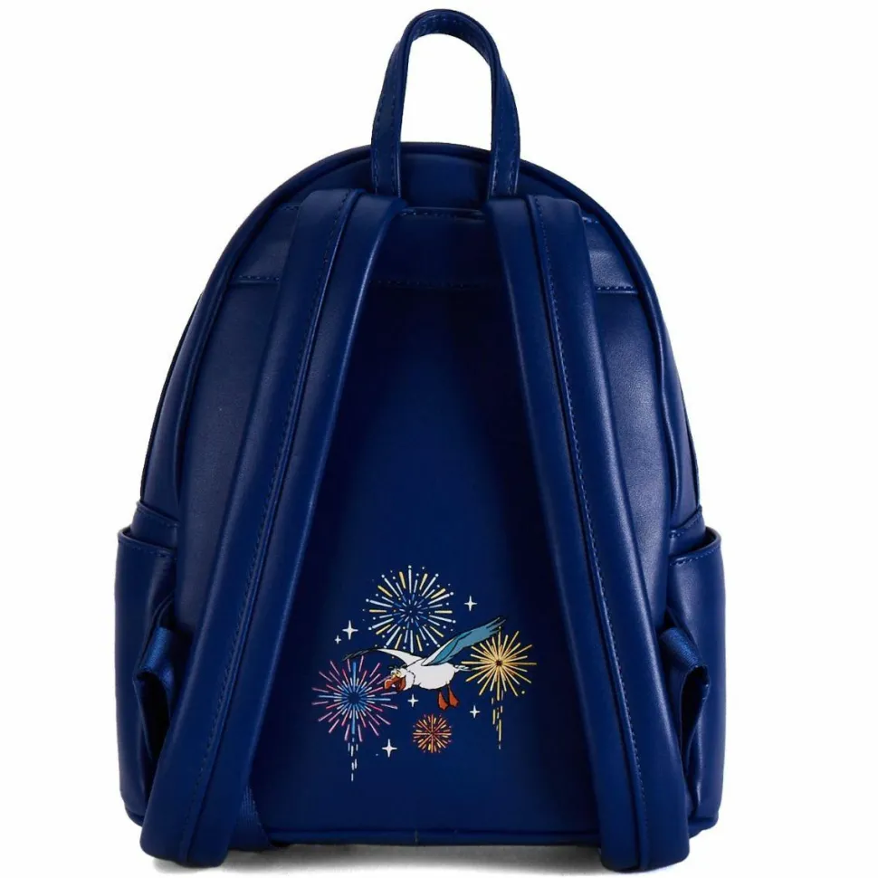 The Little Mermaid (1989) - Fireworks Light Up & Glow in the Dark 10” Faux Leather Mini Backpack (Int Sales Only)